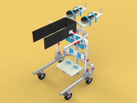 GAIT TRAINER SWING REHAB WALKING EXERCISE AIDS STAND PEDIATRIC 3Dモデル