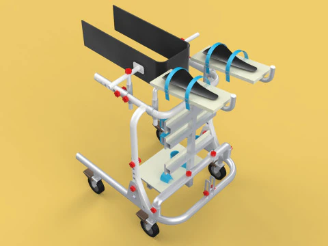 GAIT TRAINER SWING REHAB WALKING EXERCISE AIDS STAND PEDIATRIC 3D Model