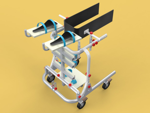 GAIT TRAINER SWING REHAB WALKING EXERCISE AIDS STAND PEDIATRIC 3Dモデル