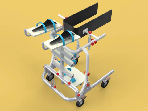 GAIT TRAINER SWING REHAB WALKING EXERCISE AIDS STAND PEDIATRIC 3D Model
