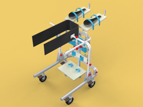 GAIT TRAINER SWING REHAB WALKING EXERCISE AIDS STAND PEDIATRIC 3Dモデル