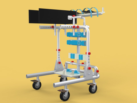 GAIT TRAINER SWING REHAB WALKING EXERCISE AIDS STAND PEDIATRIC 3Dモデル