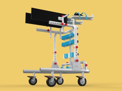 GAIT TRAINER SWING REHAB WALKING EXERCISE AIDS STAND PEDIATRIC 3Dモデル