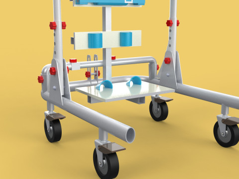 GAIT TRAINER SWING REHAB WALKING EXERCISE AIDS STAND PEDIATRIC 3Dモデル