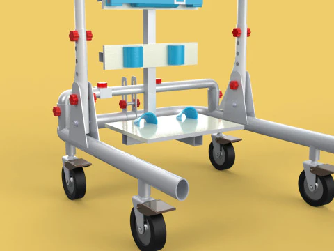 GAIT TRAINER SWING REHAB WALKING EXERCISE AIDS STAND PEDIATRIC 3D Model