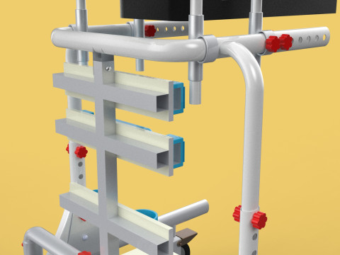 GAIT TRAINER SWING REHAB WALKING EXERCISE AIDS STAND PEDIATRIC 3Dモデル