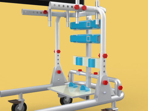 GAIT TRAINER SWING REHAB WALKING EXERCISE AIDS STAND PEDIATRIC 3Dモデル