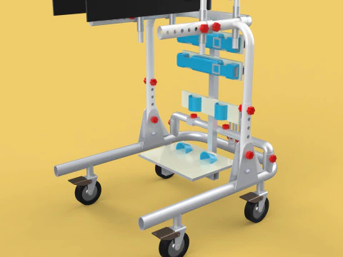 GAIT TRAINER SWING REHAB WALKING EXERCISE AIDS STAND PEDIATRIC 3D Model