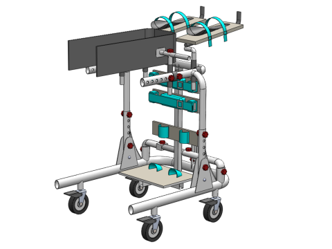 GAIT TRAINER SWING REHAB WALKING EXERCISE AIDS STAND PEDIATRIC 3Dモデル