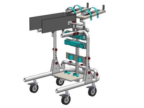 GAIT TRAINER SWING REHAB WALKING EXERCISE AIDS STAND PEDIATRIC 3D Model