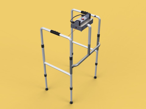 SMART WALKER AID SENSOR BLIND PEOPLE VISUAL MOBILITY IMPAIRMENT Modelo 3D