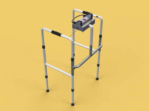 SMART WALKER AID SENSOR BLIND PEOPLE VISUAL MOBILITY IMPAIRMENT 3D Model