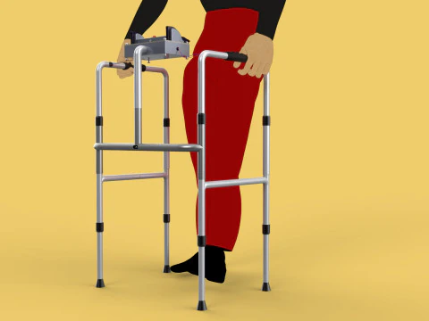 SMART WALKER AID SENSOR BLIND PEOPLE VISUAL MOBILITY IMPAIRMENT 3D Model