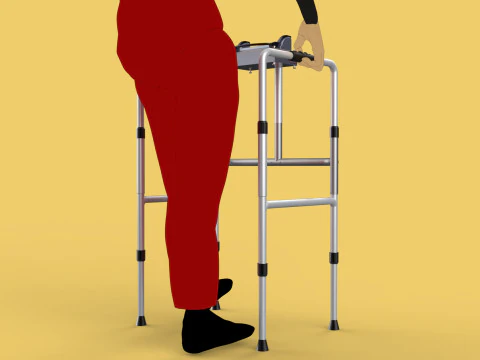 SMART WALKER AID SENSOR BLIND PEOPLE VISUAL MOBILITY IMPAIRMENT 3D Model