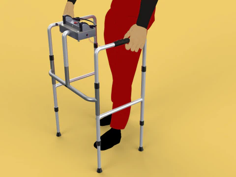 SMART WALKER AID SENSOR BLIND PEOPLE VISUAL MOBILITY IMPAIRMENT 3D Model