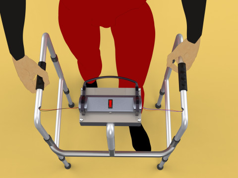 SMART WALKER AID SENSOR BLIND PEOPLE VISUAL MOBILITY IMPAIRMENT Modelo 3D
