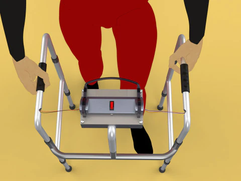 SMART WALKER AID SENSOR BLIND PEOPLE VISUAL MOBILITY IMPAIRMENT 3D Model