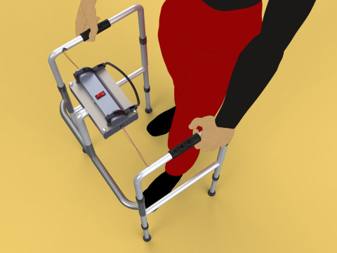SMART WALKER AID SENSOR BLIND PEOPLE VISUAL MOBILITY IMPAIRMENT Modelo 3D