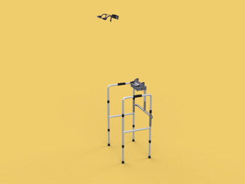 SMART WALKER AID SENSOR BLIND PEOPLE VISUAL MOBILITY IMPAIRMENT Modelo 3D