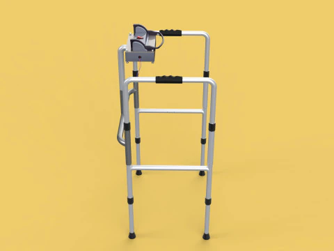 SMART WALKER AID SENSOR BLIND PEOPLE VISUAL MOBILITY IMPAIRMENT 3D Model