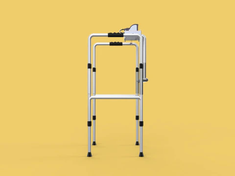 SMART WALKER AID SENSOR BLIND PEOPLE VISUAL MOBILITY IMPAIRMENT 3D Model