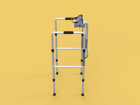 SMART WALKER AID SENSOR BLIND PEOPLE VISUAL MOBILITY IMPAIRMENT 3D Model
