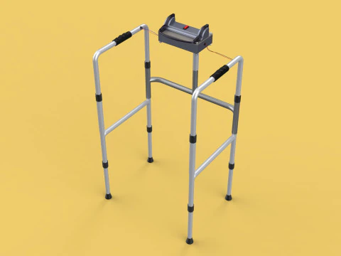 SMART WALKER AID SENSOR BLIND PEOPLE VISUAL MOBILITY IMPAIRMENT 3D Model