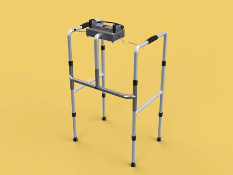 SMART WALKER AID SENSOR BLIND PEOPLE VISUAL MOBILITY IMPAIRMENT 3D Model