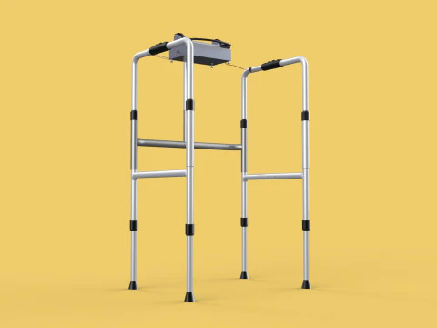 SMART WALKER AID SENSOR BLIND PEOPLE VISUAL MOBILITY IMPAIRMENT 3D Model