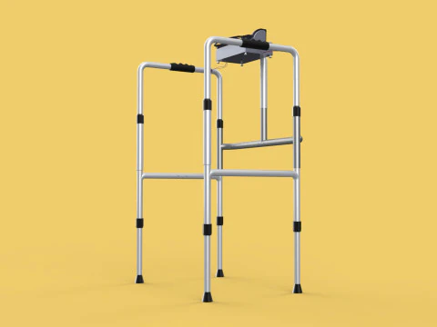 SMART WALKER AID SENSOR BLIND PEOPLE VISUAL MOBILITY IMPAIRMENT 3D Model