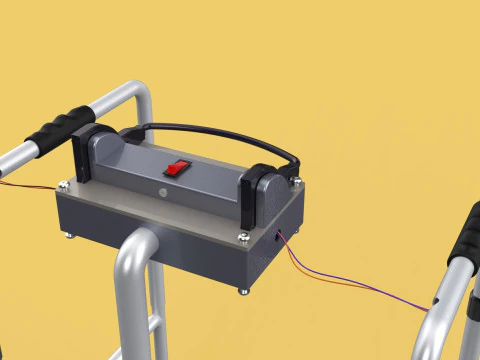 SMART WALKER AID SENSOR BLIND PEOPLE VISUAL MOBILITY IMPAIRMENT 3D Model