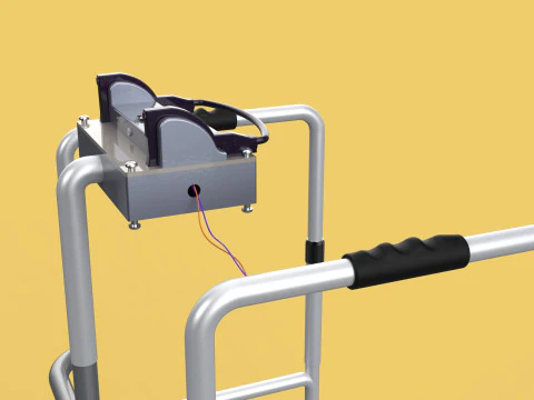 SMART WALKER AID SENSOR BLIND PEOPLE VISUAL MOBILITY IMPAIRMENT 3D Model