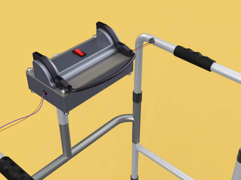 SMART WALKER AID SENSOR BLIND PEOPLE VISUAL MOBILITY IMPAIRMENT 3D Model