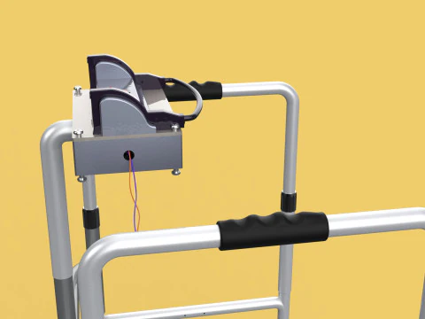 SMART WALKER AID SENSOR BLIND PEOPLE VISUAL MOBILITY IMPAIRMENT 3D Model