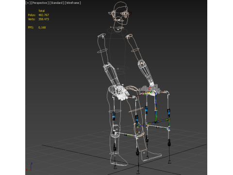 SMART WALKER AID SENSOR BLIND PEOPLE VISUAL MOBILITY IMPAIRMENT Modelo 3D