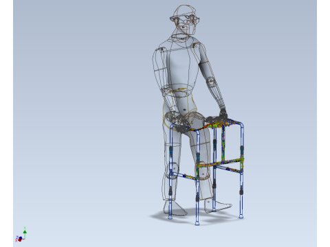 SMART WALKER AID SENSOR BLIND PEOPLE VISUAL MOBILITY IMPAIRMENT Modelo 3D