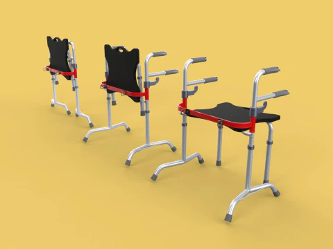 ESTRUCTURA PARA ANDAR PLEGABLE ASIENTO SILLA PARA ANDADOR PLEGABLE AYUDA PARA PERMANECER Modelo 3D