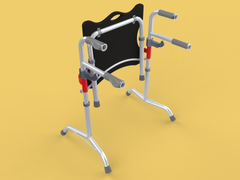 FOLDING WALKING FRAME SEAT FOLDABLE WALKER CHAIR STANDING AID 3D 模型