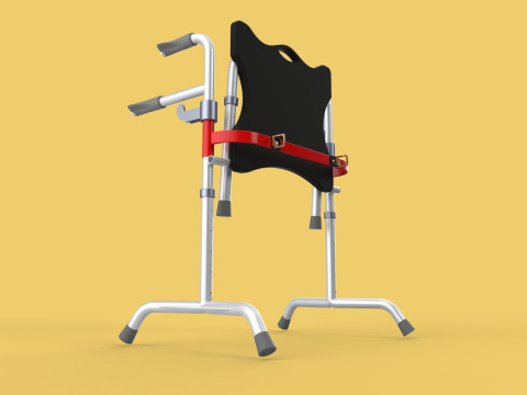 FOLDING WALKING FRAME SEAT FOLDABLE WALKER CHAIR STANDING AID 3D 模型
