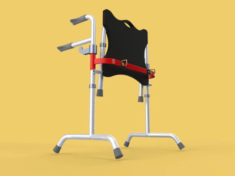 FOLDING WALKING FRAME SEAT FOLDABLE WALKER CHAIR STANDING AID 3D Model