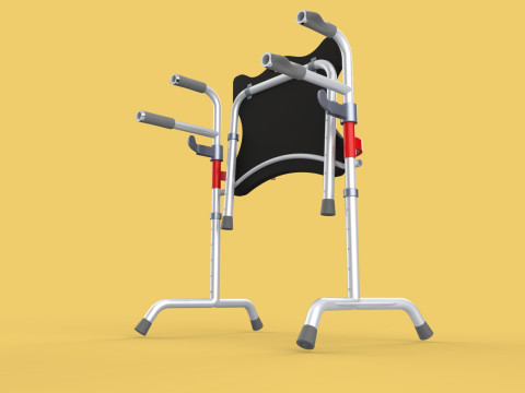 FOLDING WALKING FRAME SEAT FOLDABLE WALKER CHAIR STANDING AID 3D 模型