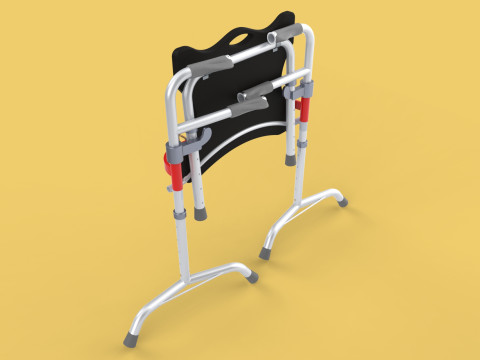 FOLDING WALKING FRAME SEAT FOLDABLE WALKER CHAIR STANDING AID 3D 模型