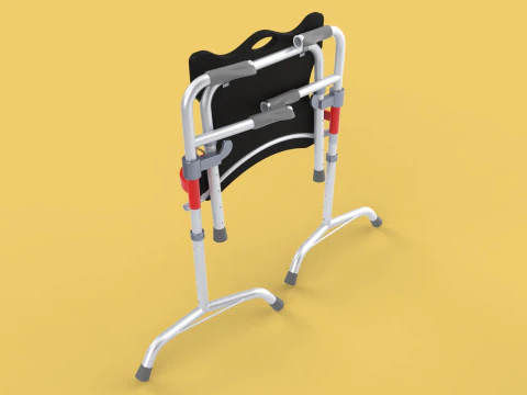 FOLDING WALKING FRAME SEAT FOLDABLE WALKER CHAIR STANDING AID 3D Model