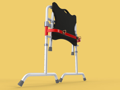 FOLDING WALKING FRAME SEAT FOLDABLE WALKER CHAIR STANDING AID 3D 模型