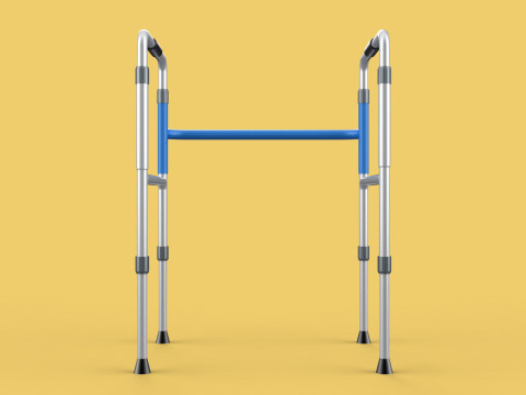 ADJUSTABLE WALKER ZIMMER WALKING FRAME STANDING MOBILITY AID 3D 모델