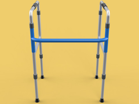 ADJUSTABLE WALKER ZIMMER WALKING FRAME STANDING MOBILITY AID 3D 모델