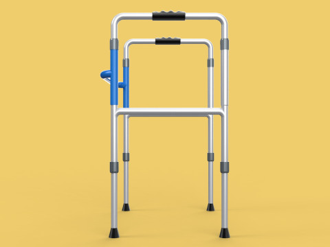 ADJUSTABLE WALKER ZIMMER WALKING FRAME STANDING MOBILITY AID 3D 모델