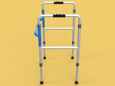 ADJUSTABLE WALKER ZIMMER WALKING FRAME STANDING MOBILITY AID 3D 모델