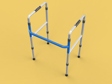 ADJUSTABLE WALKER ZIMMER WALKING FRAME STANDING MOBILITY AID 3D 모델
