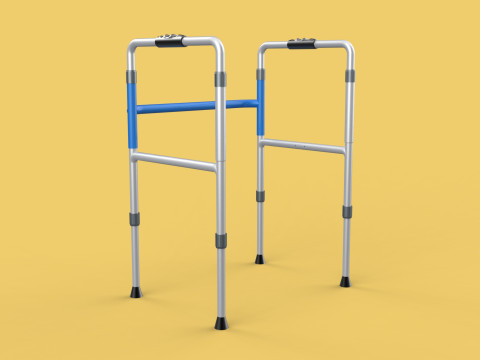 ADJUSTABLE WALKER ZIMMER WALKING FRAME STANDING MOBILITY AID 3D 모델